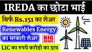 renewables energy stocks in india solar energy stocks in india sjvn share latest news sjvn share [upl. by Ahsitram]