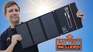 TESTED Yard Force 21W Solar Charger with BUILT IN BATTERY  An AllinOne Solar Charging Solution [upl. by Darcee]