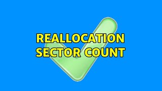 Reallocation sector count [upl. by Kenison141]