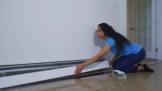 Veil Baseboard Covers  DIY Installation  No Tools Needed [upl. by Theron]