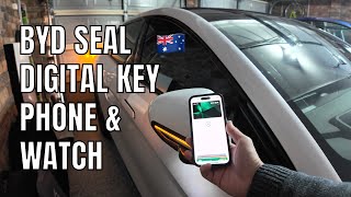 BYD Seal iPhone Digital Key Demonstration 2024 August Update Australia [upl. by Imat]