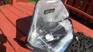 Sunflair Mini Portable Solar Oven Actual User Test Video [upl. by Yssej]