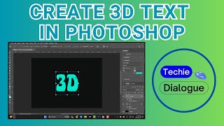 How to Create 3D Text in Photoshop [upl. by Alfy568]