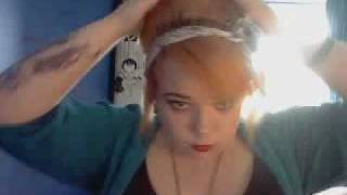 KittieVonLiebes beehive tutorial for short hair [upl. by Yelsnia]