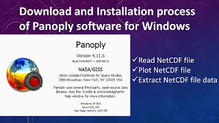 Panoply installation complete process  NetCDF file  Meteorological Data  Karan Singh [upl. by Odlonra]