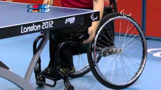 Table Tennis  GER vs CHN  Mens Singles Cl 45 Quarterfinal1 M3  London 2012 Paralympic Gamesmp4 [upl. by Oiled582]