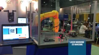 Demo of Robotic Marking amp 2D Verification Cell at The Assembly Show [upl. by Kiker]