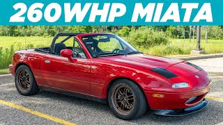 260WHP Rotrex Supercharged Miata  Owner Review and Impressions [upl. by Eicyak]