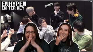 ENTER key ENHYPEN meets Faker Reaction [upl. by Morrie]