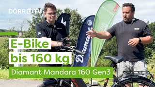 Diamant Mandara 160  Das Trekking EBike bis 160 kg 💪 [upl. by Enelrihs957]