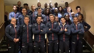 Londres 2017  La photo déquipe des Bleus [upl. by Newcomer713]