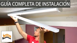 Cómo Instalar Una Nueva Lámpara Led De Techo Para Cocina  Montaje Empotrado De 4 Pies [upl. by Eynenihc]