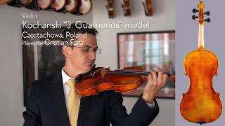 J Guarnerius quotKochanskiquot Czech 44 violin  Cristian Fatu  at the Metzler Violin Shop [upl. by Arick]