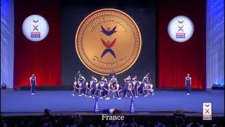 Cheerleading  Equipe de France Coed Elite  ICU World Cheerleading Championships 2022 [upl. by Lanod255]