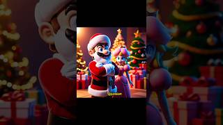 Princess Peach Takes Over Christmas from Santa Mario mario santa memes shorts justaiart [upl. by Bunting759]