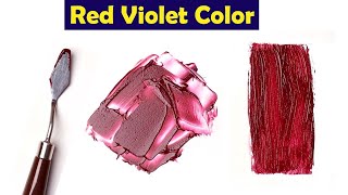 What Color Make Red Violet  Mix Acrylic Colors [upl. by Estrella705]