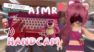 MM2 keyboard asmr as Lotso  HANDCAM  ROBLOX 🍓🐻🍓 [upl. by Enneira]