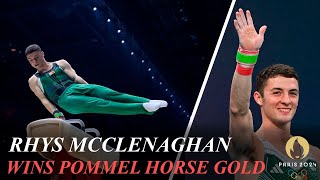 Rhys McClenaghan Wins Pommel Horse Gold Nariman Kurbanov Silver Stephen Nedoroscik Bronze [upl. by Ahcsrop]