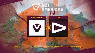 Sentinels x LOUD Mapa 1 Lotus  VCT Americas [upl. by Anilac]