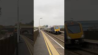 Train at Alfreton Northern Class 195 on a NottinghamLeeds Service [upl. by Kado]