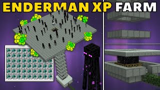 Easy ENDERMAN XP FARM in Minecraft 121  Bedrock amp Java Edition Tutorial [upl. by Porush]