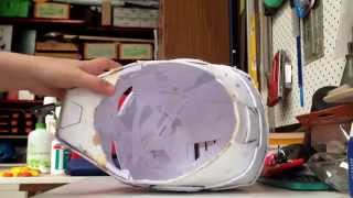 How to Seal Foam Iron Man Pepakura Helmet Sealing your foam with PVA glue [upl. by Rotce]