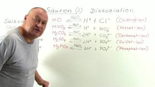 SÄUREN  DISSOZIATIONSSTUFEN  Chemie  Anorganische Verbindungen – Eigenschaften und Reaktionen [upl. by Lincoln]