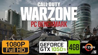 COD Warzone GTX 1050 Ti  Ryzen 5 2600  16GB RAM Combo  Best Settings PC Benchmark [upl. by Murtagh]