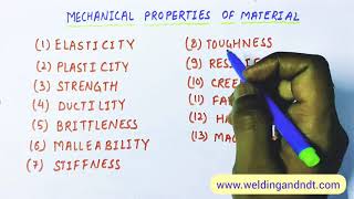 English Mechanical properties of materials [upl. by Royo937]