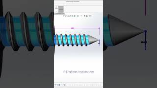 Flanged Piercing Screw EngineerImagination shorts solidworks model drawing 3d [upl. by Ennaimaj373]