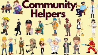 Community Helpers Community helpers for kids Helpers activity and their names  People who helps [upl. by Audres]