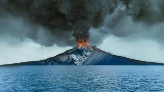 The monster has awakened Volcano Anak Krakatoa erupted in Indonesia [upl. by Jenei]