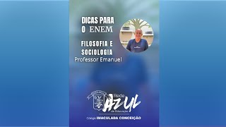 Dicas para o ENEM  Filosofia e Sociologia com Professor Emanuel [upl. by Annora205]