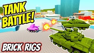 BRICK RIGS TANK BATTLE In The New Lego City  With Spycakes and Camodo Gaming  Brick Rigs Gameplay [upl. by Dde]