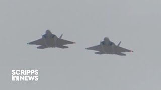 In support of Israel US deploys F22s to Middle East amid rising tensions [upl. by Beryl]