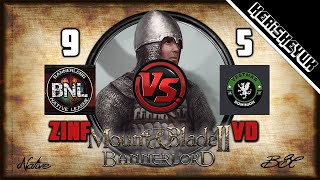 Zinfandel vs VD BNL Official  Mount and Blade 2 Bannerlord Div C [upl. by Sims]