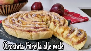 Crostata Girella alle mele 🍎 Ricetta facile [upl. by Serene]