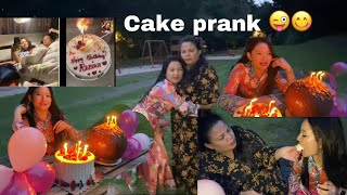 Rebika SherpaBIRTHDAY vlogcake prank😜😜 [upl. by Tnerb544]