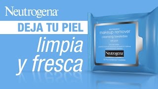 Piel limpia y fresca con Toallitas desmaquillantes Neutrogena® [upl. by Jaclin]