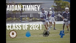 Aidan Timney Lacrosse Highlights 2021 [upl. by Sucramel520]