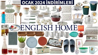 ENGLİSH HOME İNDİRİMLERİ  MUTFAK ÇEYİZLİK  ENGLİSH HOME ALIŞVERİŞİ  OCAK 2024 [upl. by Nwadrebma525]