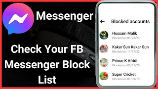 How to check block list on facebook messenger  How to see blocked contacts on facebook messenger [upl. by Noicpecnoc]