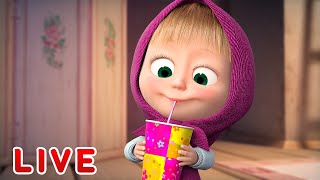 🔴 LIVE Masha e Orso 😋 Panettone e Zampone 😋 Cartoni animati per bambini [upl. by Ramej]