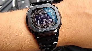 GSHOCK  GMWB5000GD1ER Full Metal Black Unboxing amp First Impressions [upl. by Bidget977]