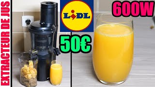 LIDL extracteur de jus SILVERCREST SSJBK 300 B2 slow juicer type Moulinex Juice amp Clean [upl. by Gonzalo]