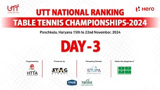 Day3 T2  Morning  UTT National Ranking Table Tennis Championship24 Panchkula  Powered by STUPA [upl. by Ikkim]