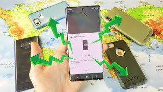 Galaxy Note 10 Plus How to Use Wireless Powershare Does It Charge With Cases On [upl. by Maxfield]