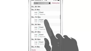 iPhone iPad Anleitung Suchfunktion der KalenderApp nutzen [upl. by Kopp]