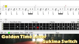 Golden Time Lover  Sukima Switch Bass TAB [upl. by Syla]