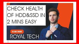 HOW TO SEE HEALTH OF HARD DISK AND SSD IN 2 MINS PLZ SUPPORT US THANKS 👍😊 [upl. by Jeaz]